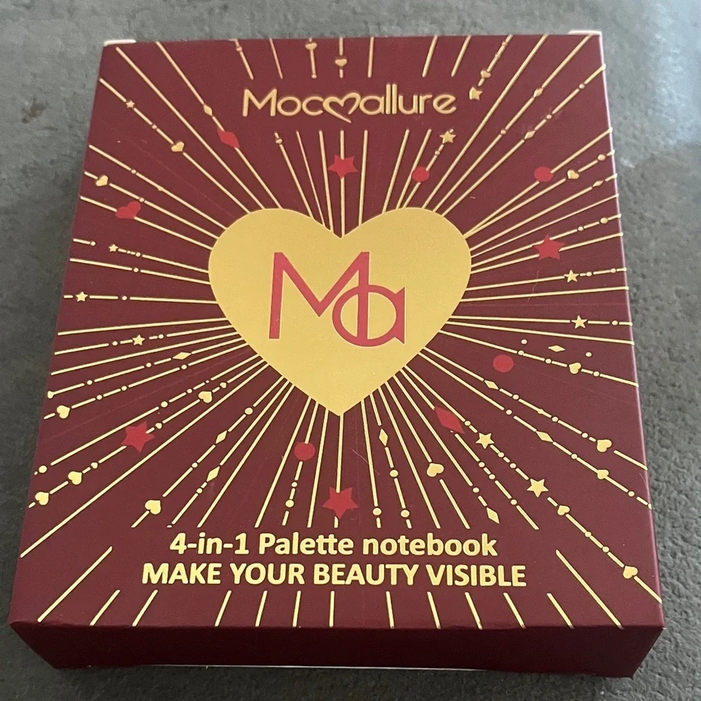 4-in-1 Palette Notebook - Red and Gold